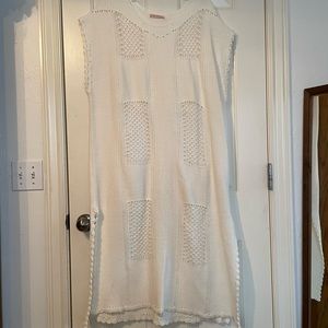 OFF WHITE CROCHET DRESS